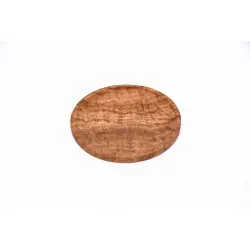 Plat rond sculpté en bois d’olivier